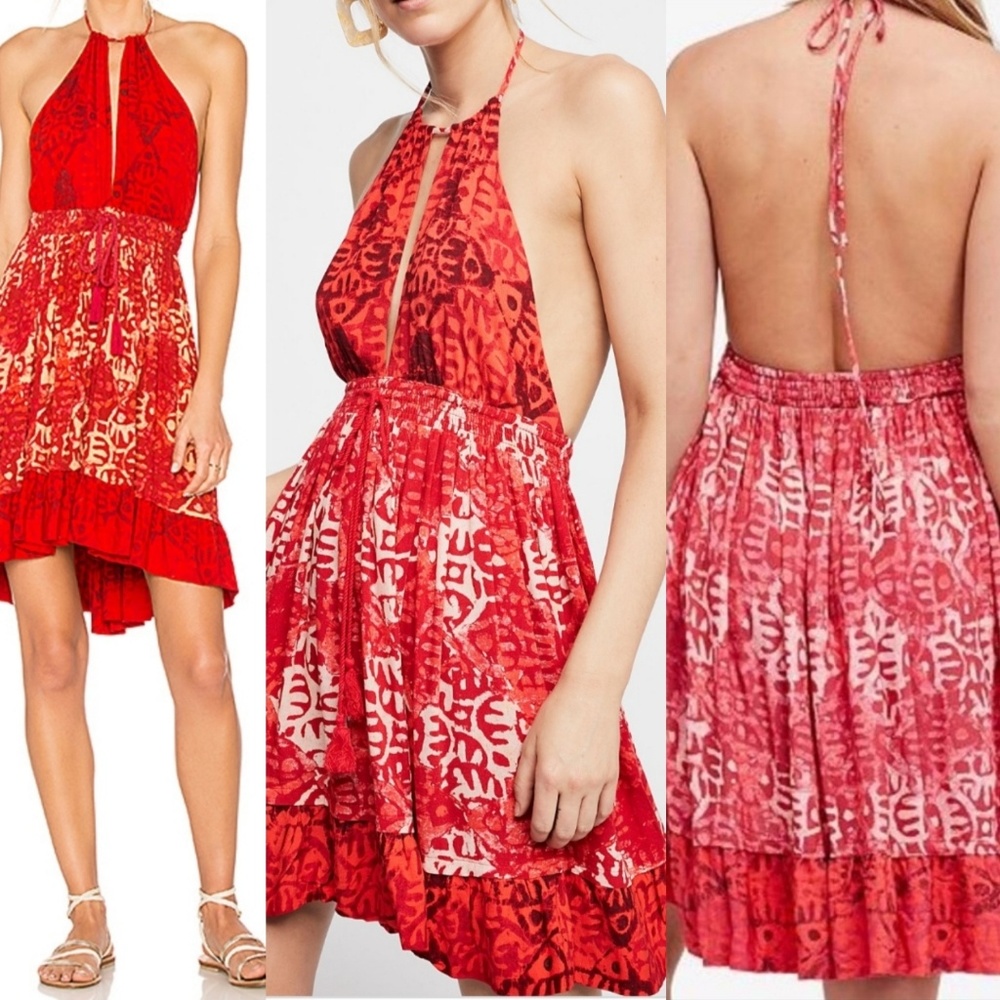 Free people flowy halter dress 💕host pick - Picture 8 of 8